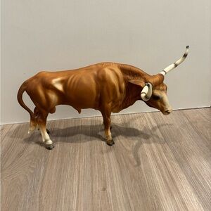 Vintage 1961 Breyer Molding Co USA Model #75 Red Sorrel Longhorn Bull Cow Figure